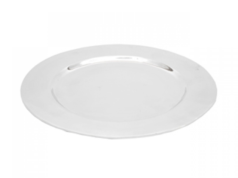 PLATO BASE ACAPULCO ASPEN LISO GRANDE DE PEWTER